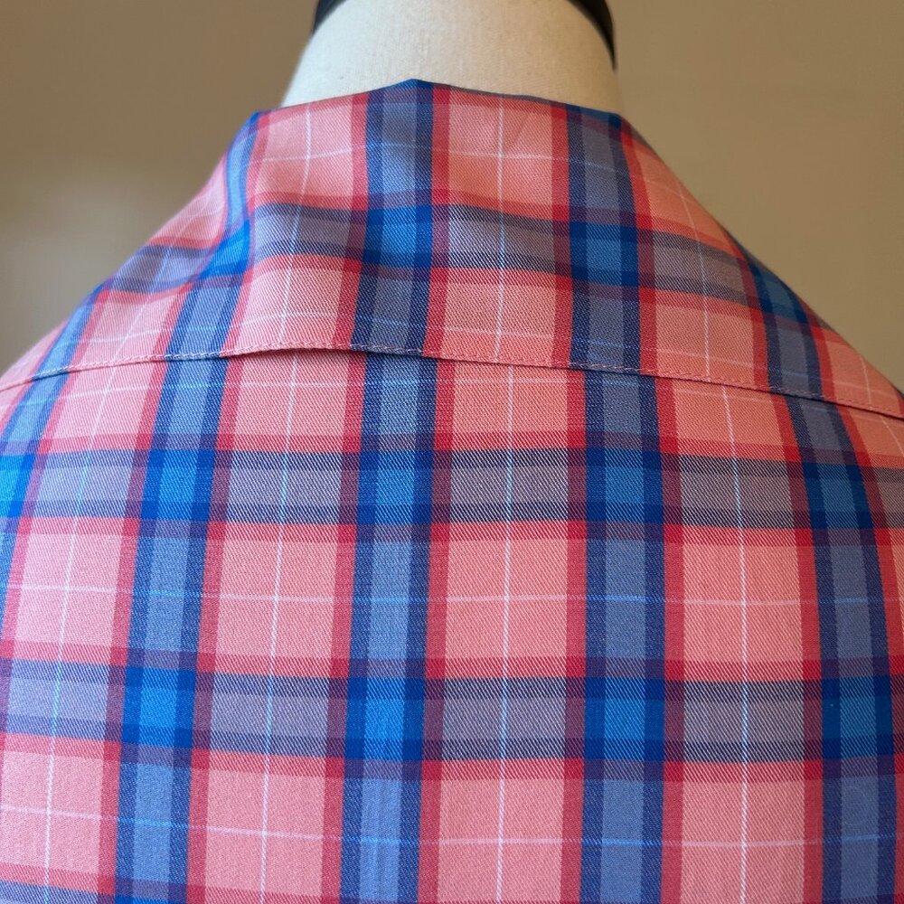 Bernie Dexter Pink and Blue Plaid Francis Dress - Picture 8 of 10